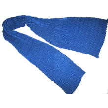 Fine Wool Pleated V Scarf